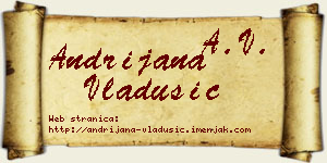 Andrijana Vladušić vizit kartica
